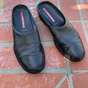 Prada Sport black mules size 41